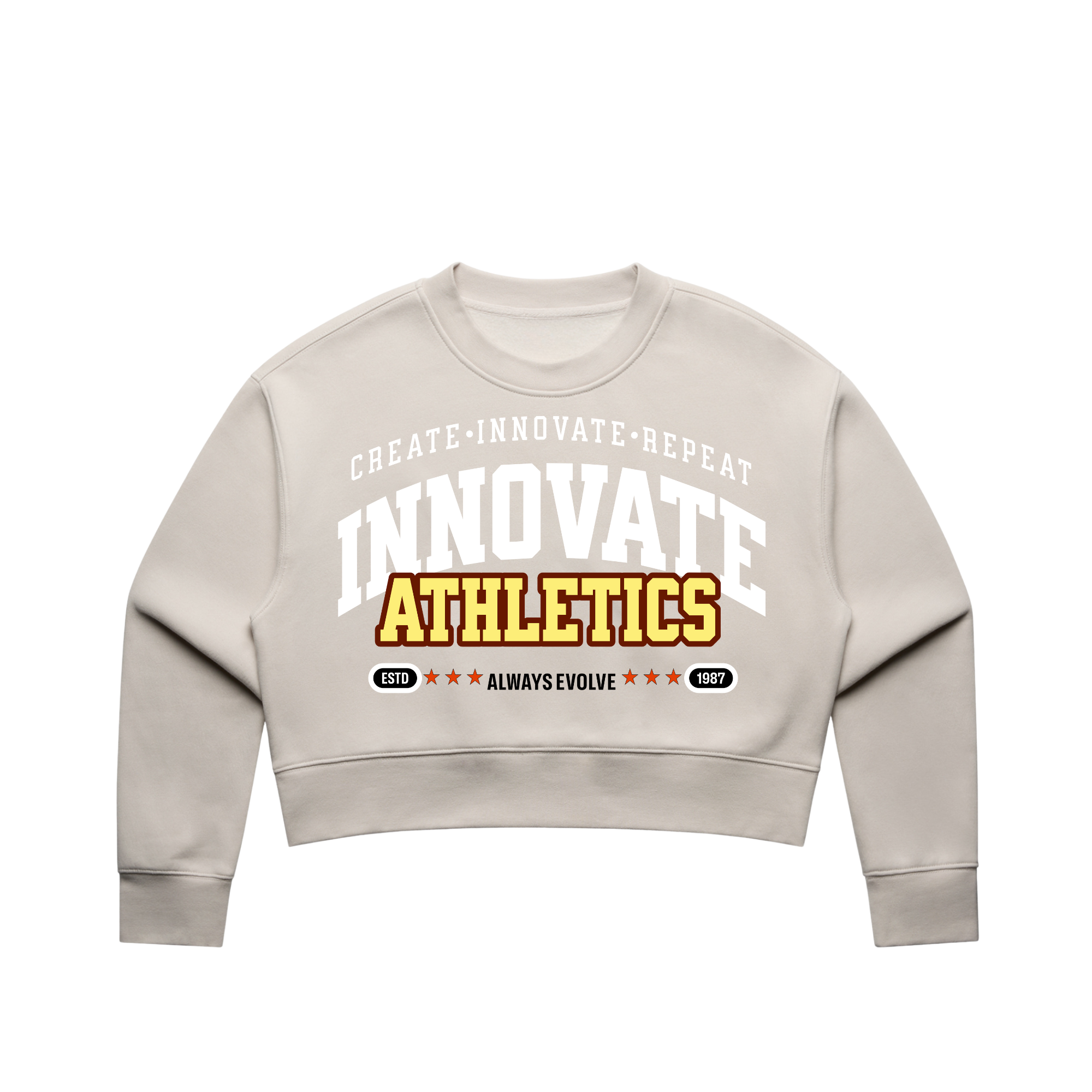 Heritage Cropped Crewneck – “Evolve Crop Crew”