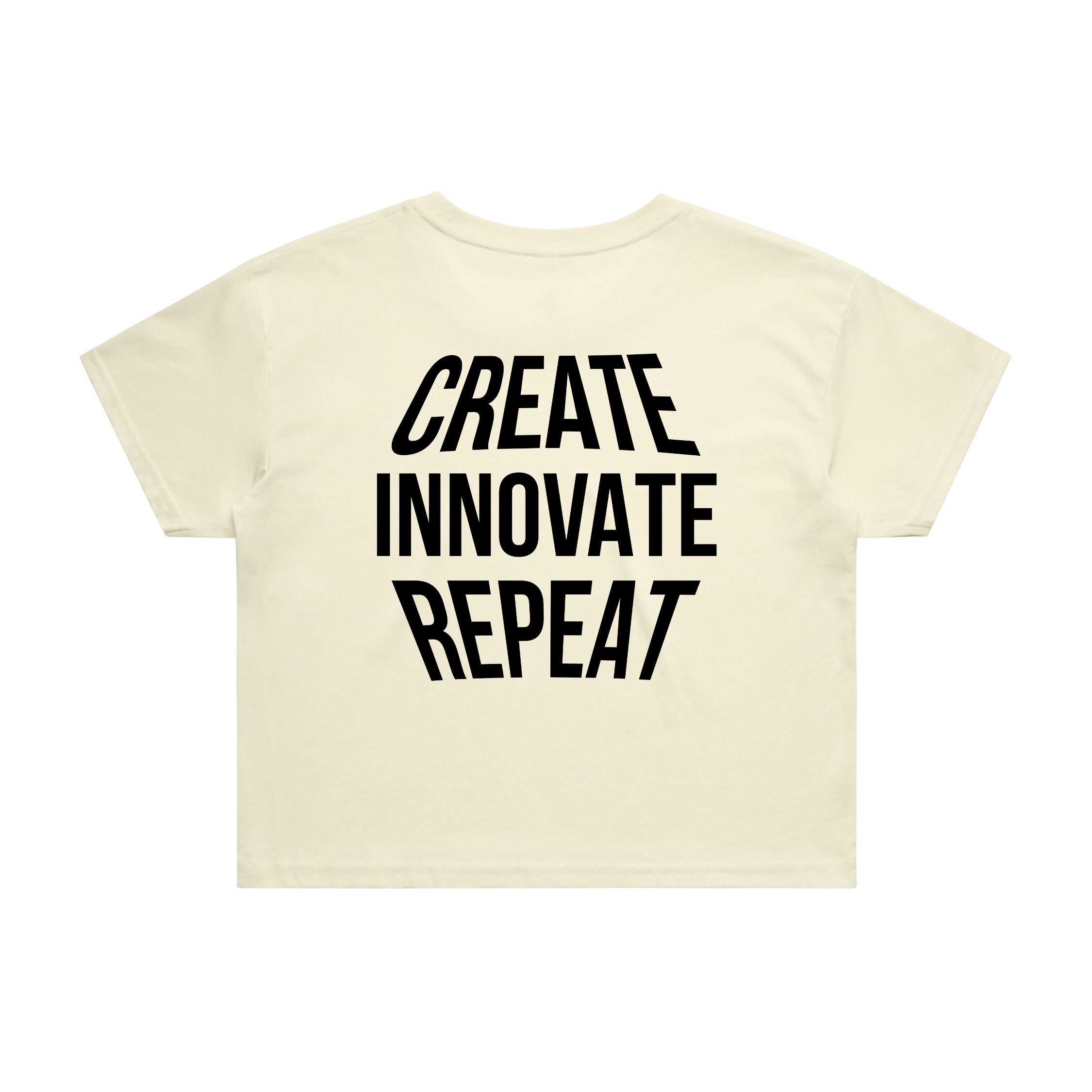 Cropped Tee – “I×A Crop Tee”