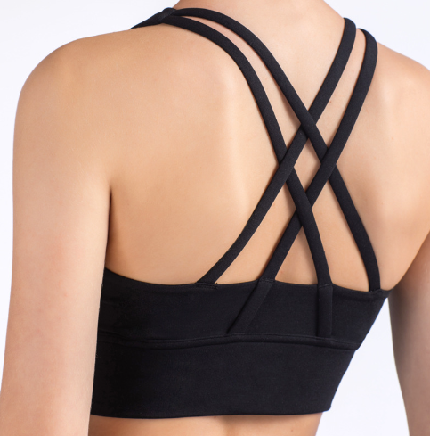 Criss-Cross Back Seamless Sports Bra