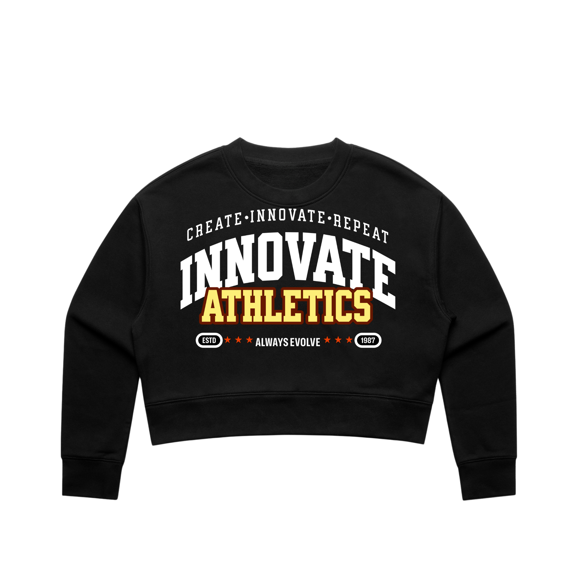 Heritage Cropped Crewneck – “Evolve Crop Crew”