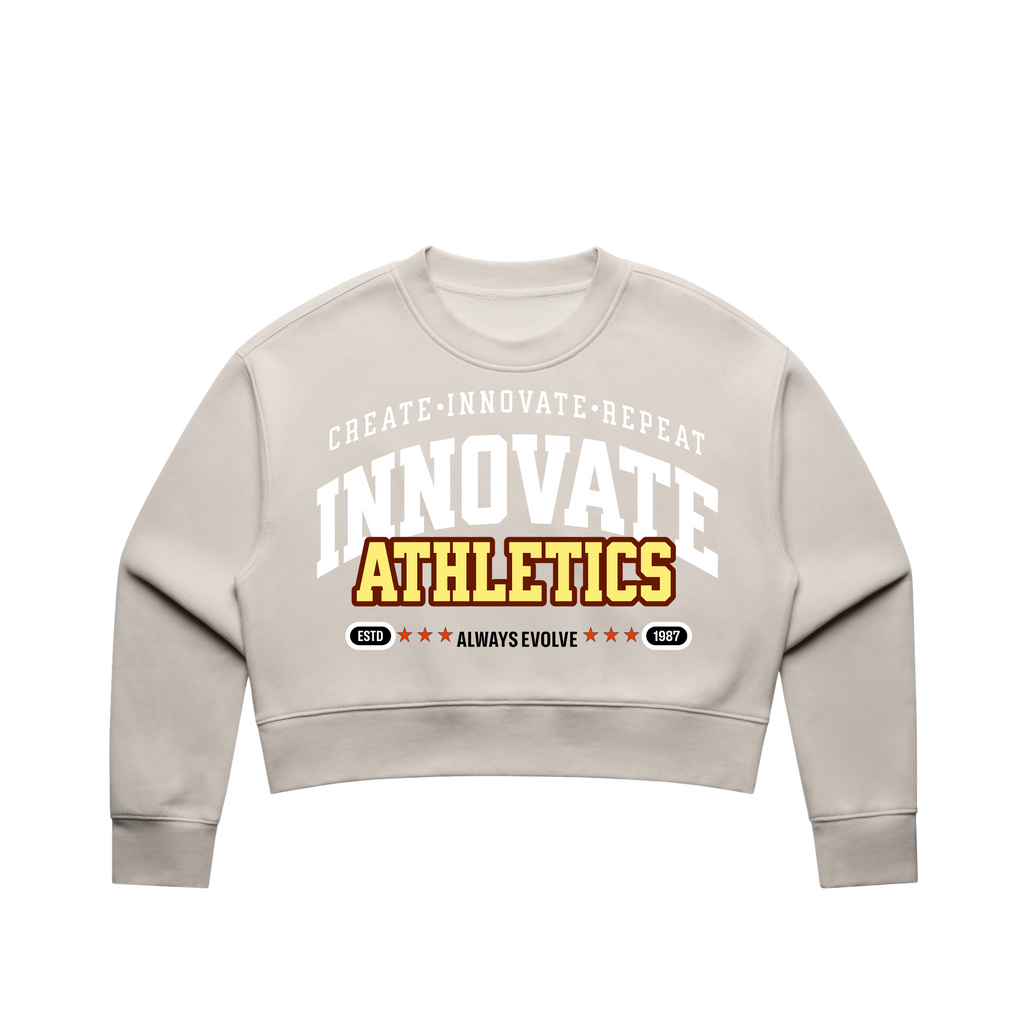 Heritage Cropped Crewneck – “Evolve Crop Crew”