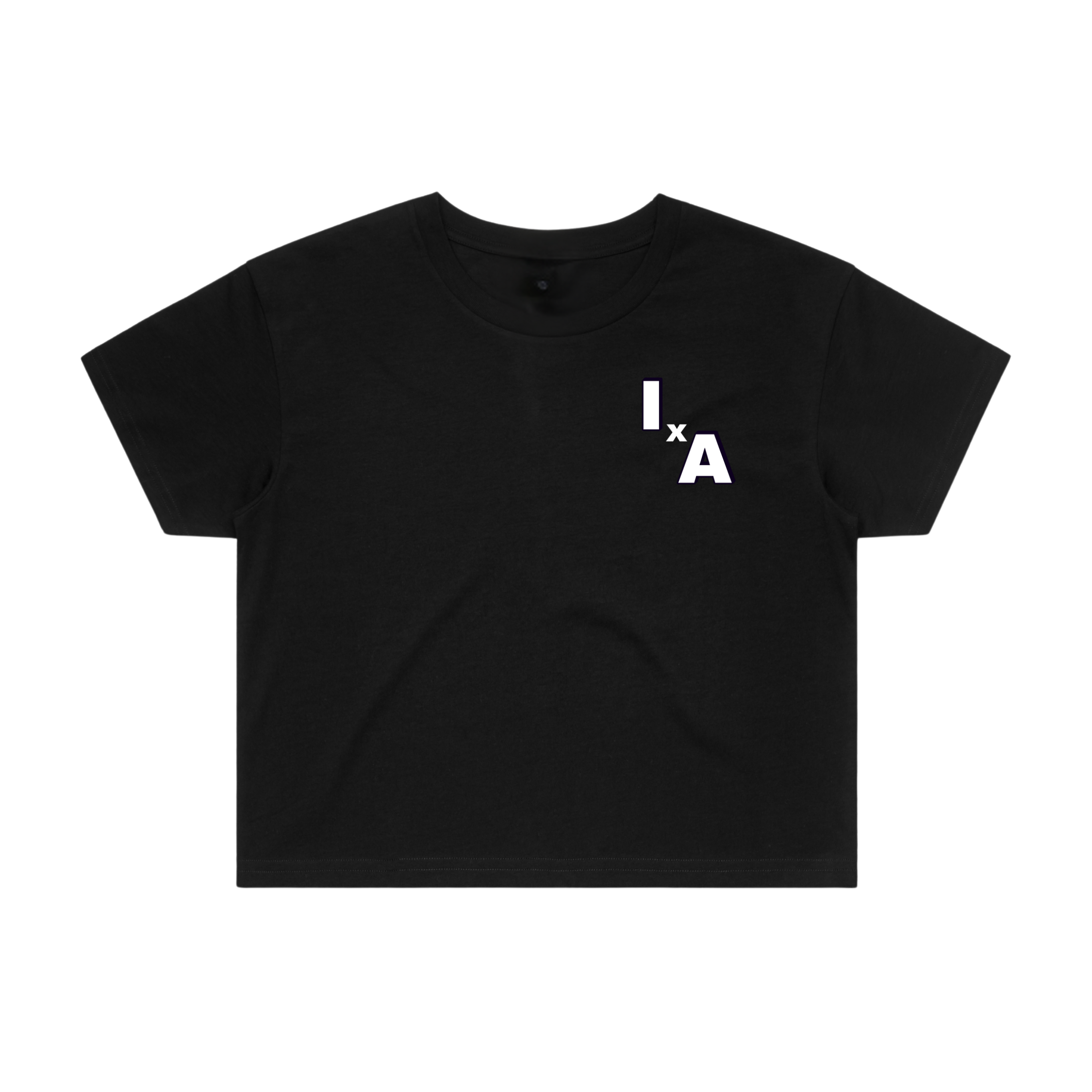 Cropped Tee – “I×A Crop Tee”