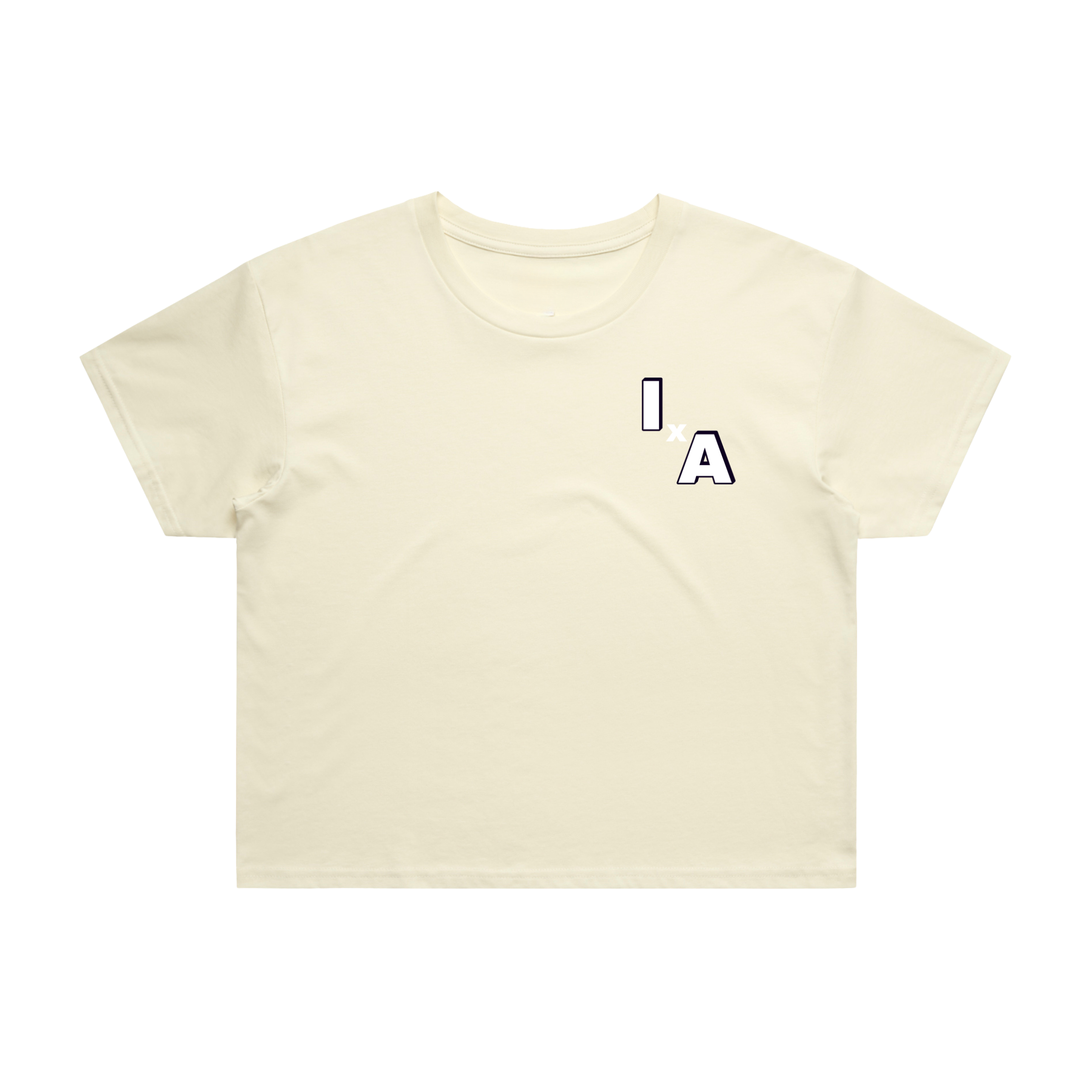 Cropped Tee – “I×A Crop Tee”
