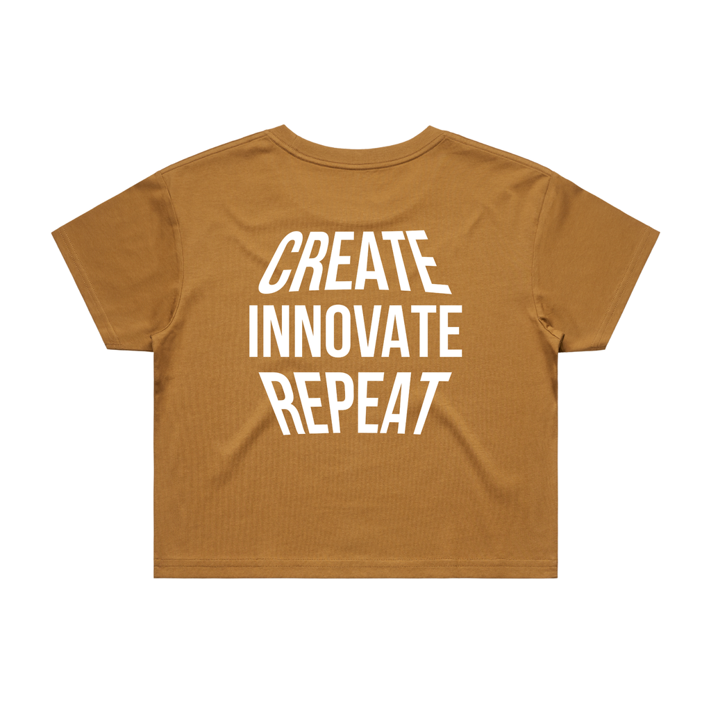 Cropped Tee – “I×A Crop Tee”